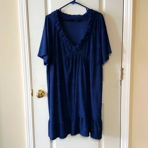 Suzanne Betro XL Navy Dress NWOT
